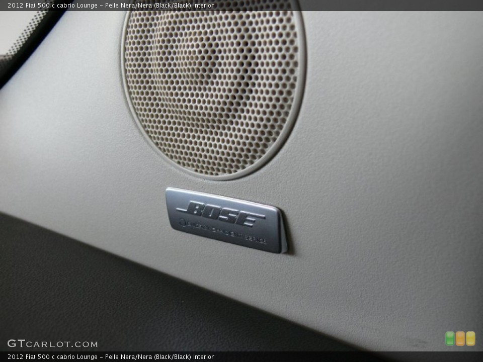 Pelle Nera/Nera (Black/Black) Interior Audio System for the 2012 Fiat 500 c cabrio Lounge #62319762