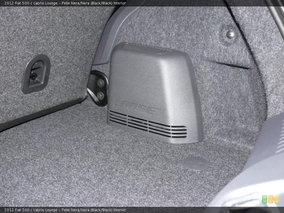 Pelle Nera/Nera (Black/Black) Interior Audio System for the 2012 Fiat 500 c cabrio Lounge #62319772