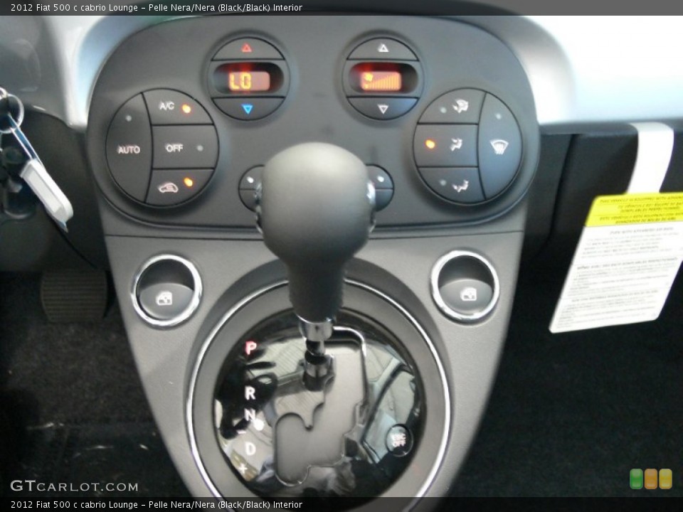 Pelle Nera/Nera (Black/Black) Interior Transmission for the 2012 Fiat 500 c cabrio Lounge #62319792