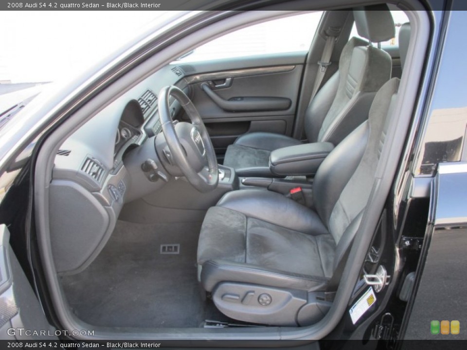 Black/Black Interior Photo for the 2008 Audi S4 4.2 quattro Sedan #62320068