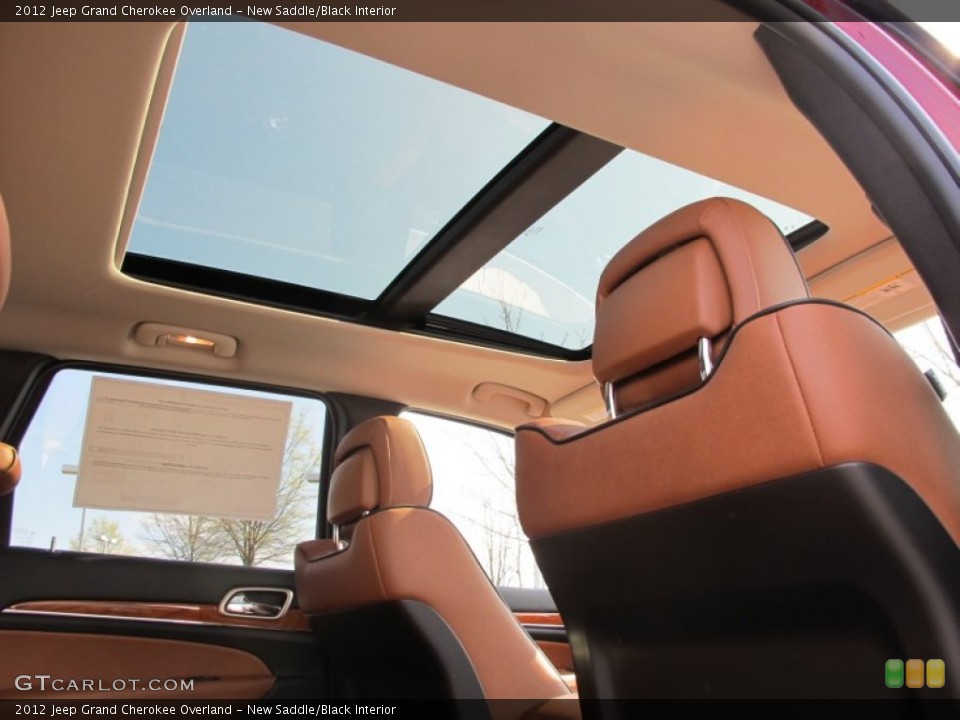 New Saddle/Black Interior Sunroof for the 2012 Jeep Grand Cherokee Overland #62321461