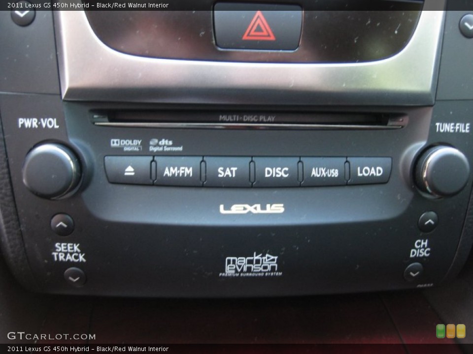 Black/Red Walnut Interior Audio System for the 2011 Lexus GS 450h Hybrid #62324191