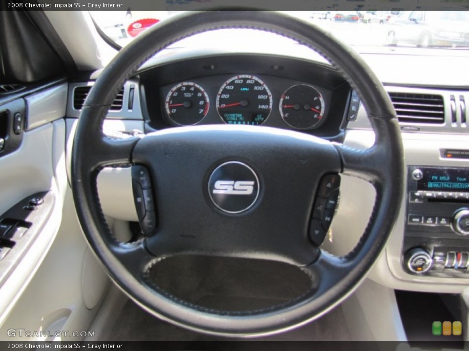 Gray Interior Steering Wheel for the 2008 Chevrolet Impala SS #62326579
