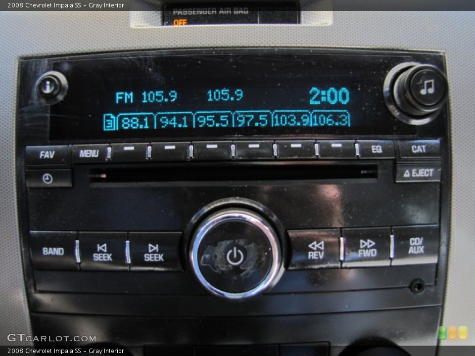 Gray Interior Audio System for the 2008 Chevrolet Impala SS #62326654
