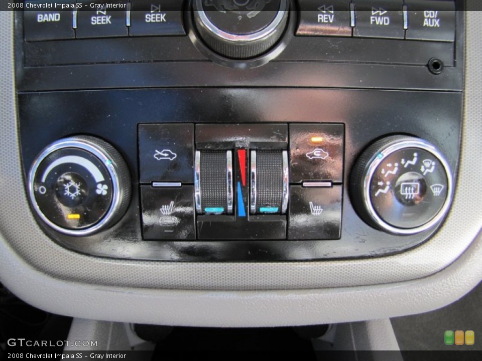 Gray Interior Controls for the 2008 Chevrolet Impala SS #62326663
