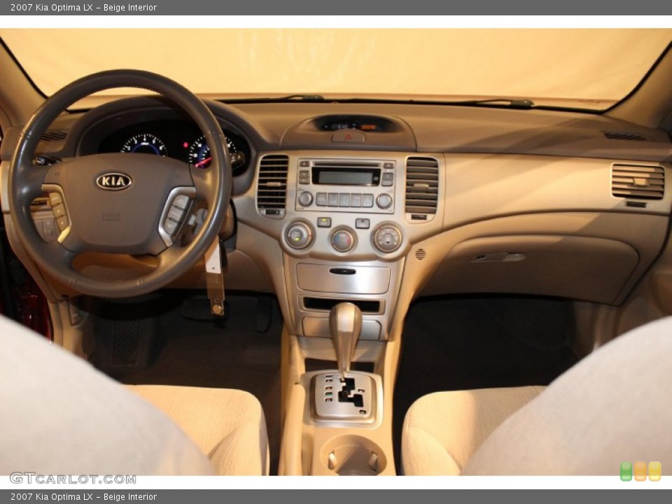 Beige Interior Dashboard for the 2007 Kia Optima LX #62333587