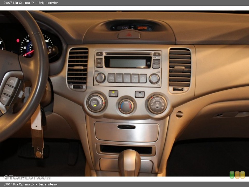 Beige Interior Controls for the 2007 Kia Optima LX #62333596