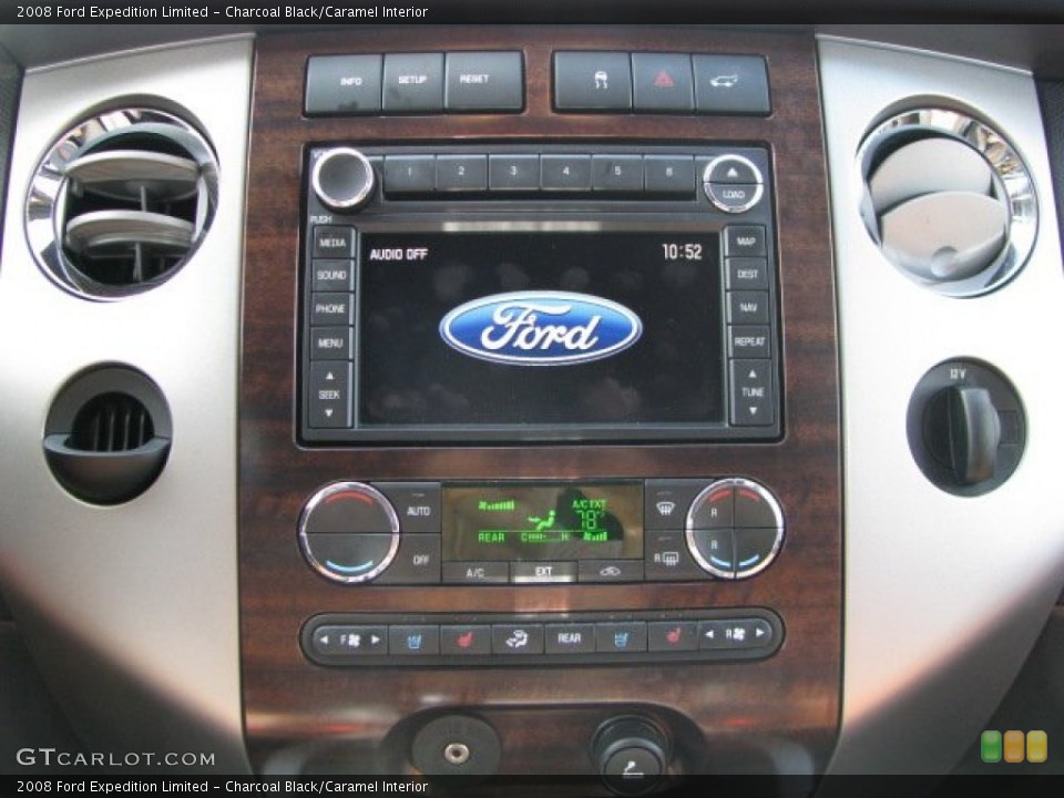 Charcoal Black/Caramel Interior Controls for the 2008 Ford Expedition Limited #62335292