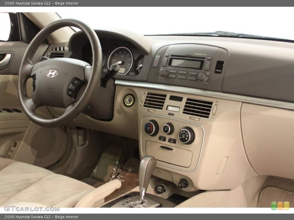 Beige Interior Dashboard for the 2006 Hyundai Sonata GLS #62336500
