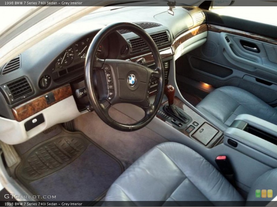 Grey Interior Prime Interior for the 1998 BMW 7 Series 740i Sedan #62336945