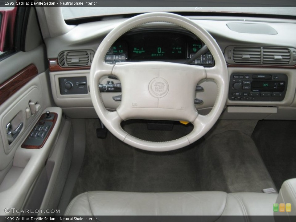 Neutral Shale Interior Steering Wheel for the 1999 Cadillac DeVille Sedan #62338135