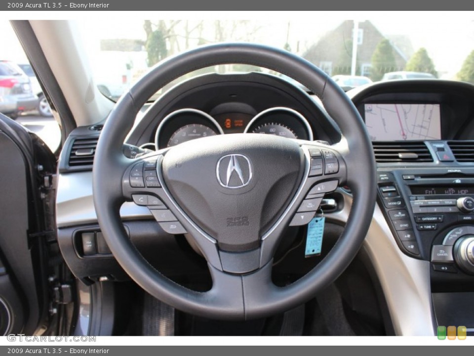 Ebony Interior Steering Wheel for the 2009 Acura TL 3.5 #62340230