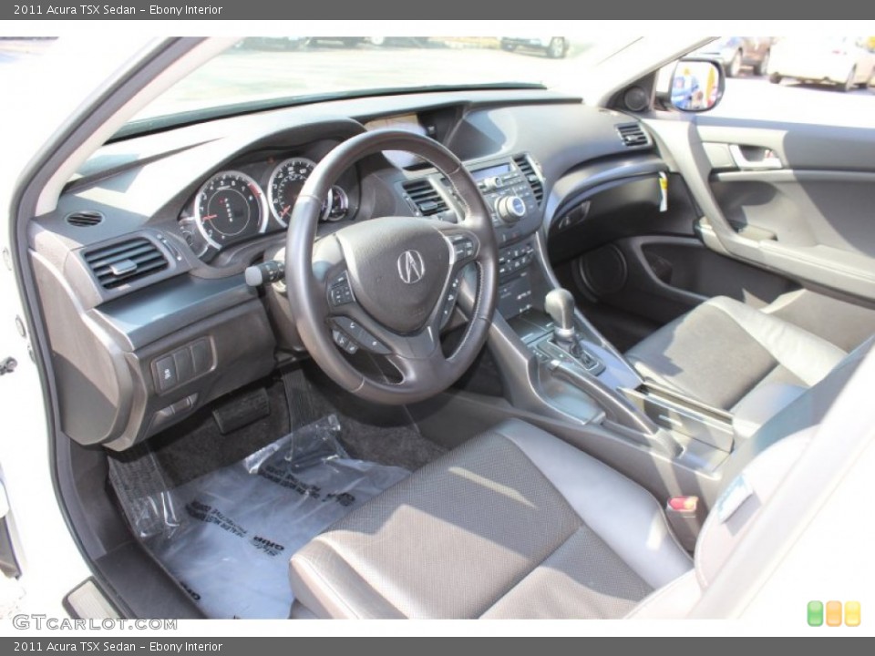 Ebony Interior Prime Interior for the 2011 Acura TSX Sedan #62340526