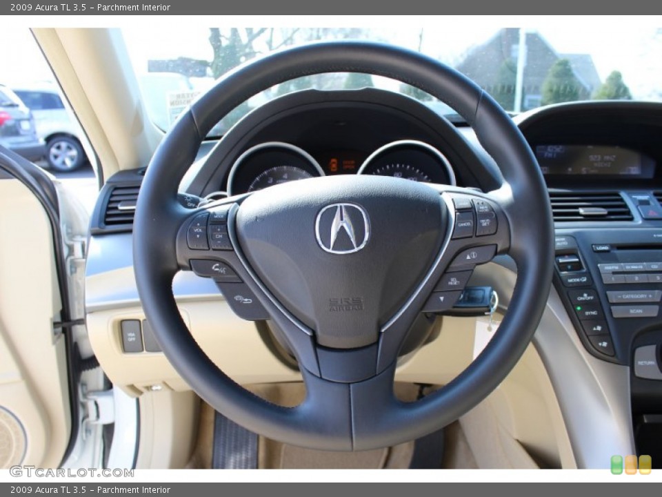 Parchment Interior Steering Wheel for the 2009 Acura TL 3.5 #62341422