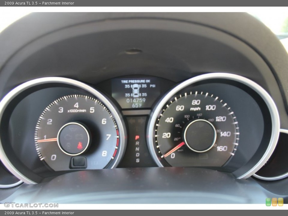 Parchment Interior Gauges for the 2009 Acura TL 3.5 #62341450