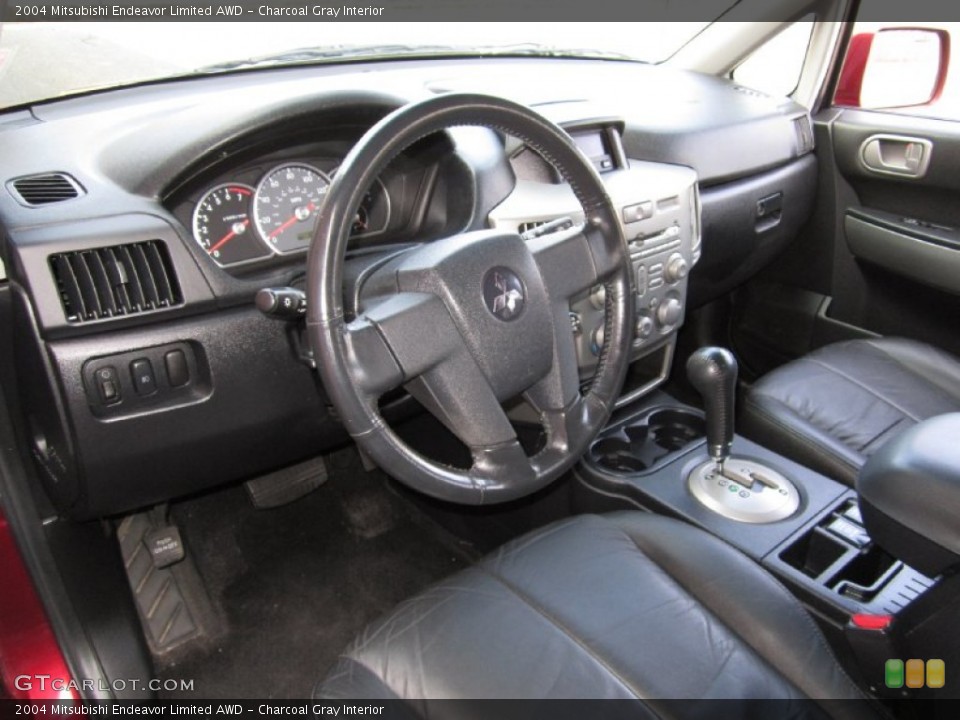 Charcoal Gray Interior Dashboard for the 2004 Mitsubishi Endeavor Limited AWD #62341910