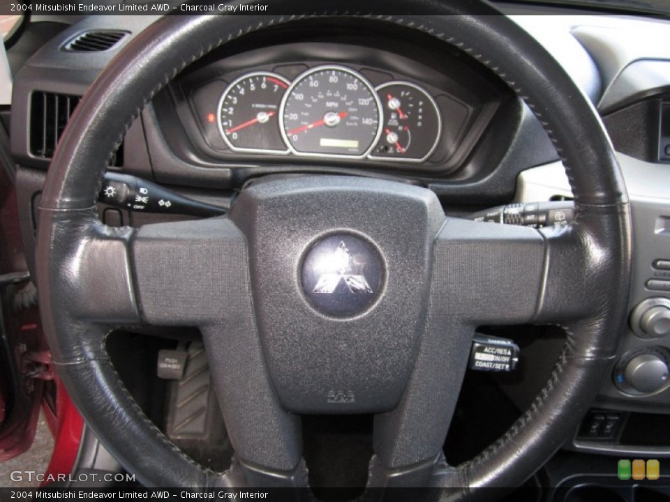 Charcoal Gray Interior Steering Wheel for the 2004 Mitsubishi Endeavor Limited AWD #62341987