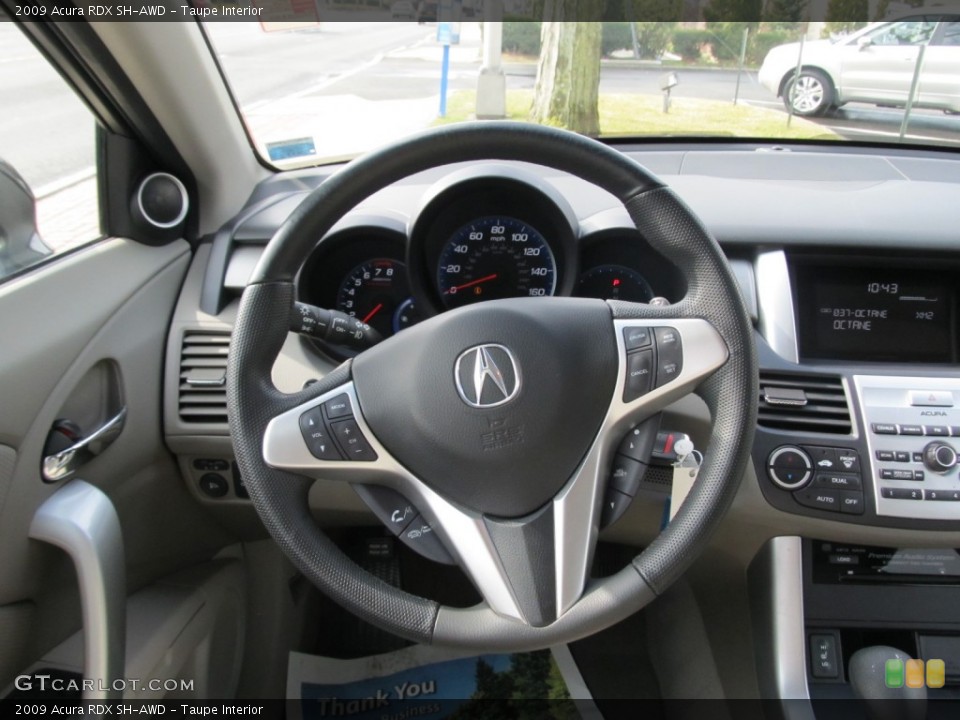 Taupe Interior Steering Wheel for the 2009 Acura RDX SH-AWD #62342781