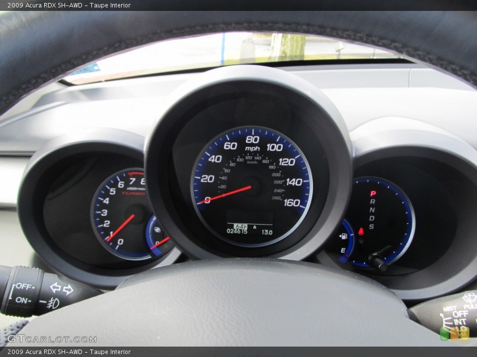 Taupe Interior Gauges for the 2009 Acura RDX SH-AWD #62342816