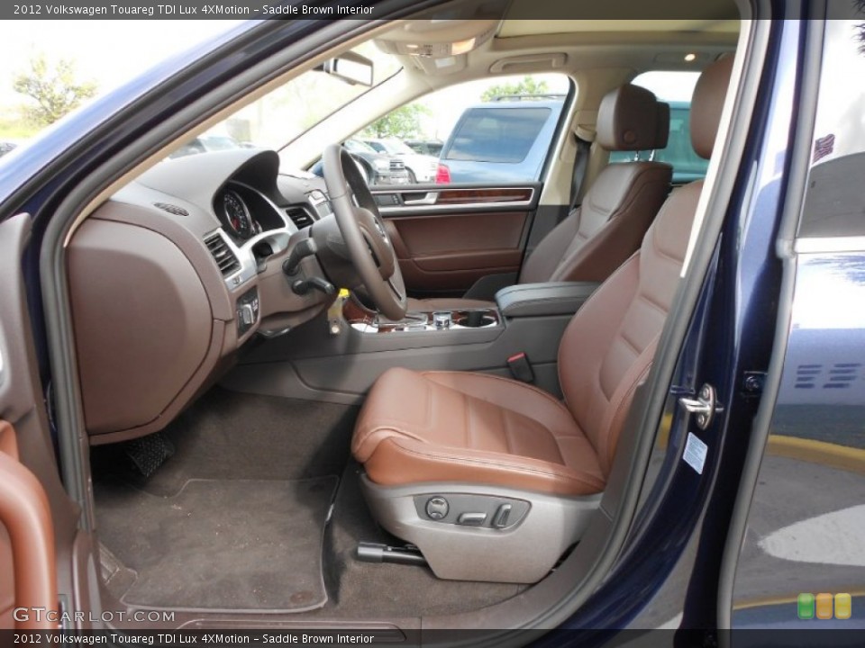 Saddle Brown Interior Photo for the 2012 Volkswagen Touareg TDI Lux 4XMotion #62345017