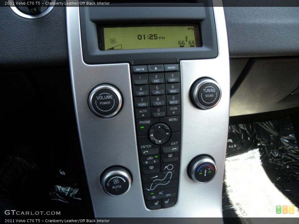 Cranberry Leather/Off Black Interior Controls for the 2011 Volvo C70 T5 #62346965