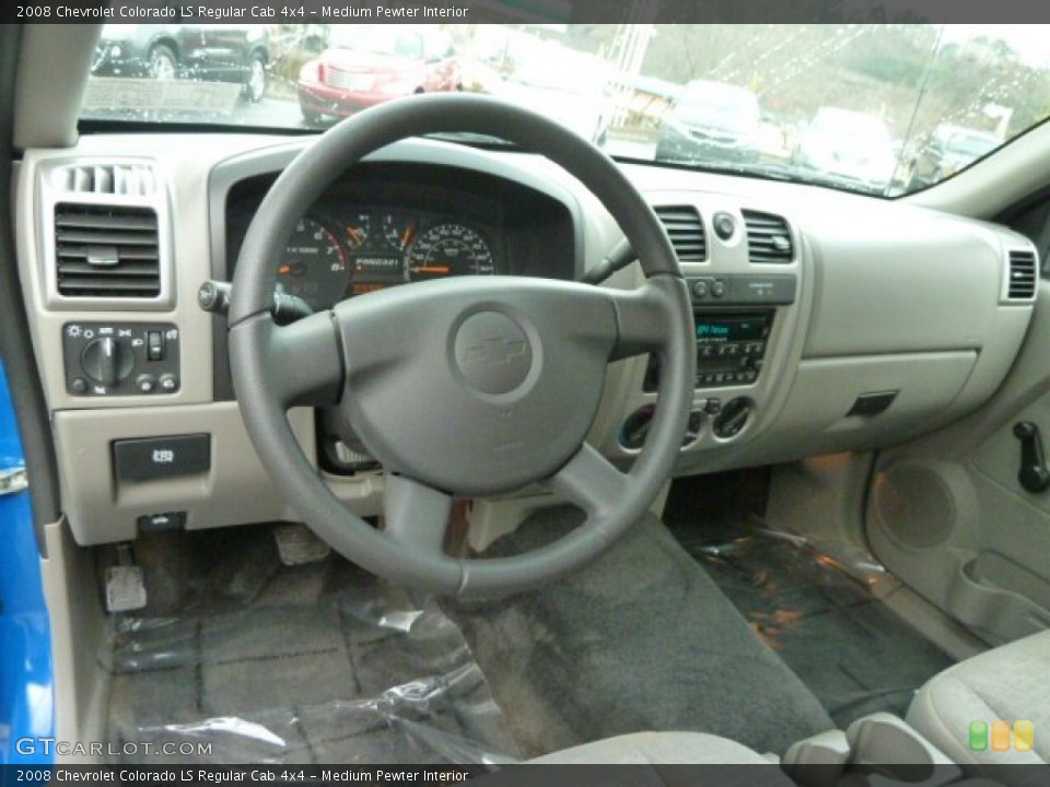 Medium Pewter Interior Dashboard for the 2008 Chevrolet Colorado LS Regular Cab 4x4 #62347757