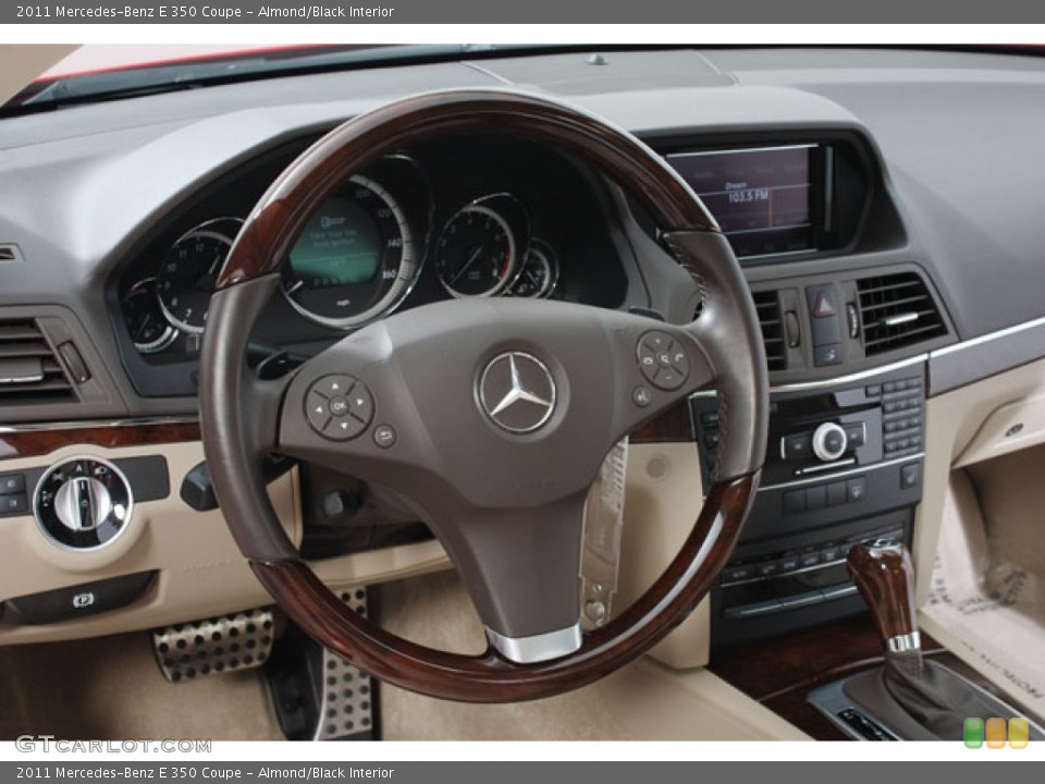 Almond/Black Interior Steering Wheel for the 2011 Mercedes-Benz E 350 Coupe #62348082