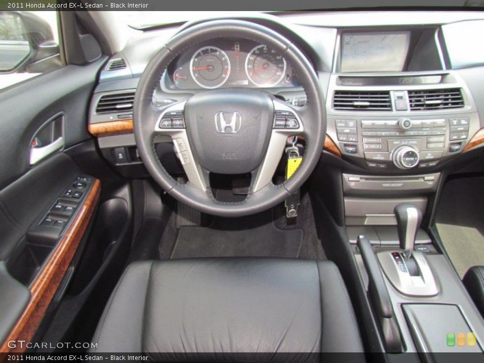 Black Interior Dashboard for the 2011 Honda Accord EX-L Sedan #62348575