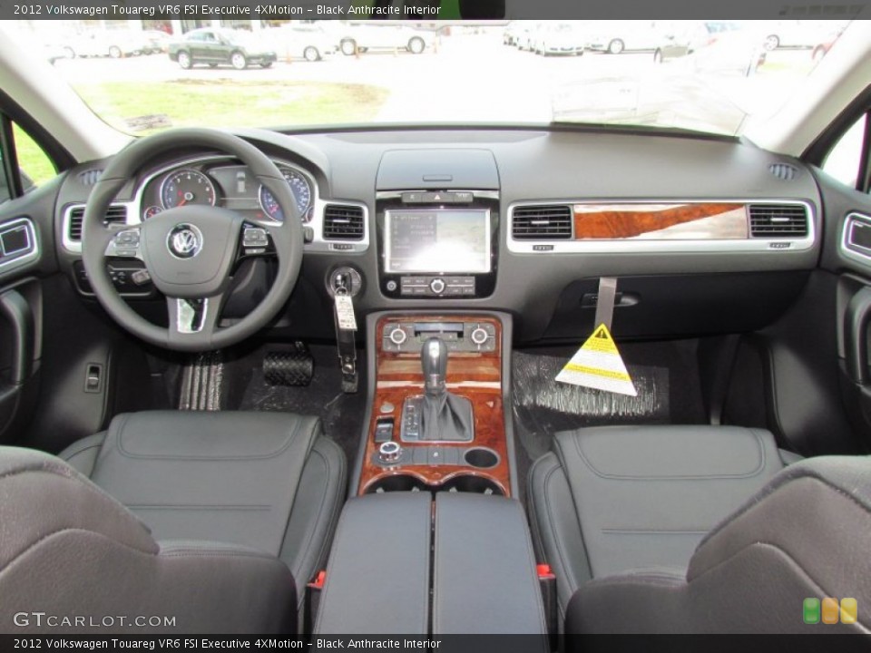 Black Anthracite Interior Dashboard for the 2012 Volkswagen Touareg VR6 FSI Executive 4XMotion #62349092