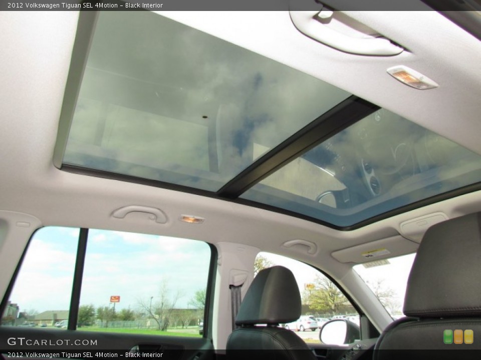 Black Interior Sunroof for the 2012 Volkswagen Tiguan SEL 4Motion #62349728