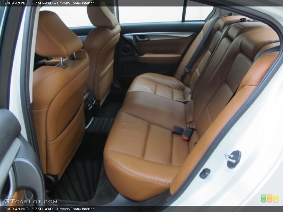 Umber/Ebony Interior Rear Seat for the 2009 Acura TL 3.7 SH-AWD #62350850