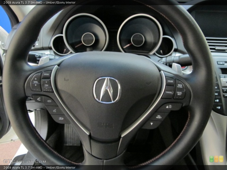 Umber/Ebony Interior Steering Wheel for the 2009 Acura TL 3.7 SH-AWD #62351021