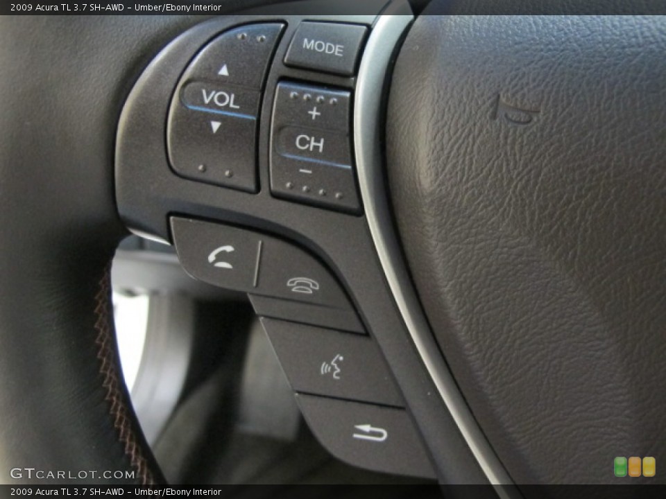 Umber/Ebony Interior Controls for the 2009 Acura TL 3.7 SH-AWD #62351030