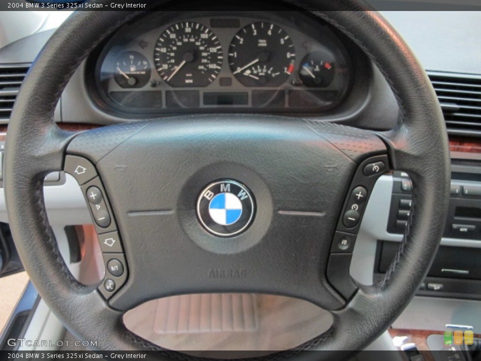 Grey Interior Steering Wheel for the 2004 BMW 3 Series 325xi Sedan #62352027