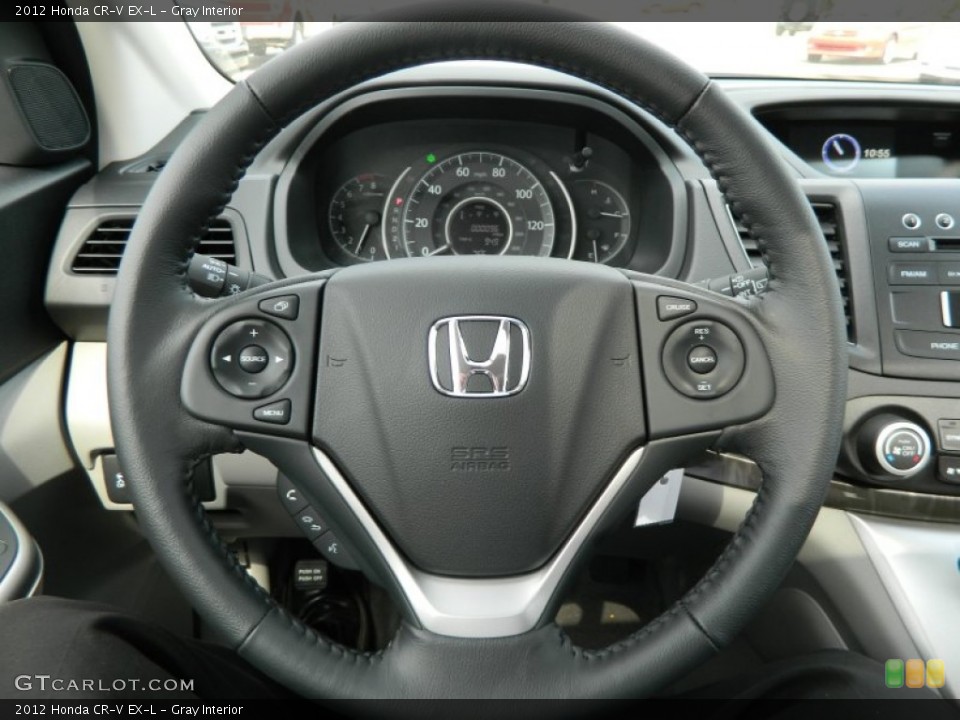 Gray Interior Steering Wheel for the 2012 Honda CR-V EX-L #62352371