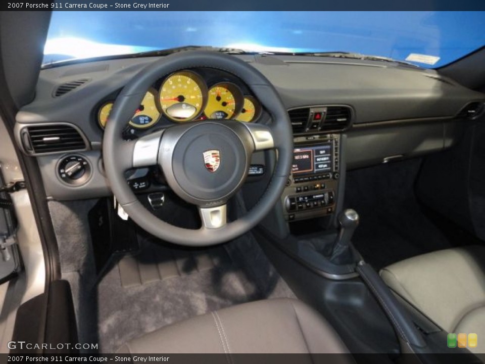 Stone Grey Interior Dashboard for the 2007 Porsche 911 Carrera Coupe #62352881