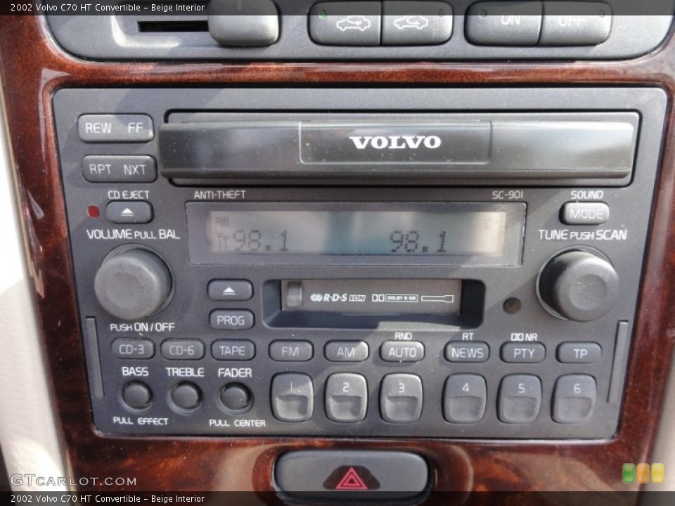 Beige Interior Audio System for the 2002 Volvo C70 HT Convertible #62354537