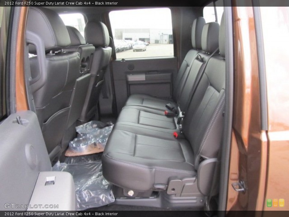 Black Interior Rear Seat for the 2012 Ford F250 Super Duty Lariat Crew Cab 4x4 #62356080