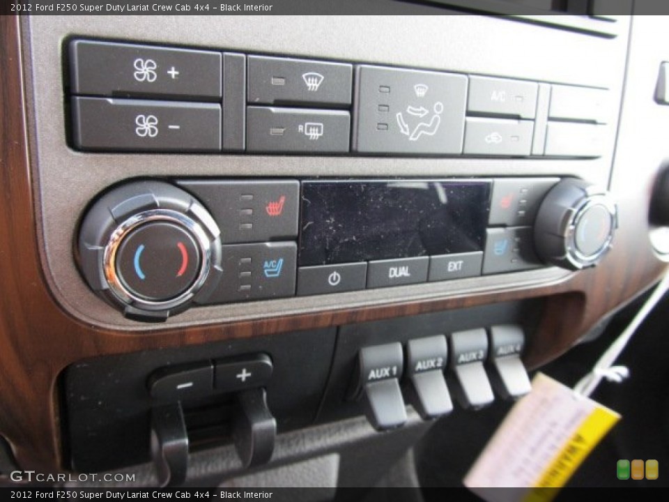 Black Interior Controls for the 2012 Ford F250 Super Duty Lariat Crew Cab 4x4 #62356124