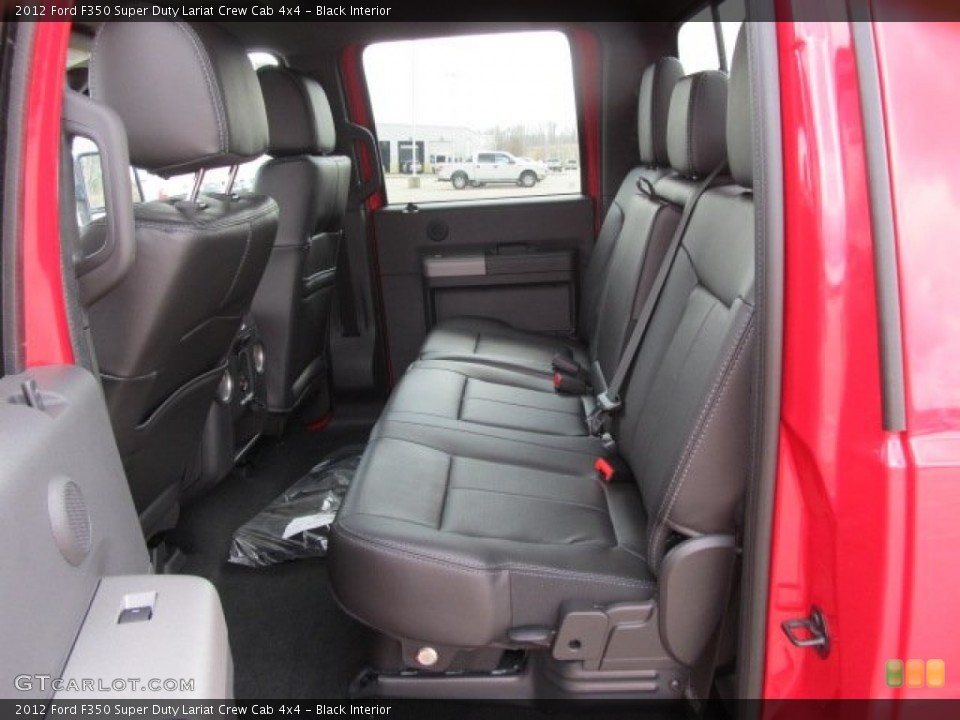 Black Interior Rear Seat for the 2012 Ford F350 Super Duty Lariat Crew Cab 4x4 #62356946