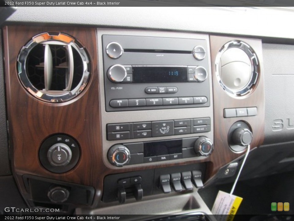 Black Interior Controls for the 2012 Ford F350 Super Duty Lariat Crew Cab 4x4 #62356982