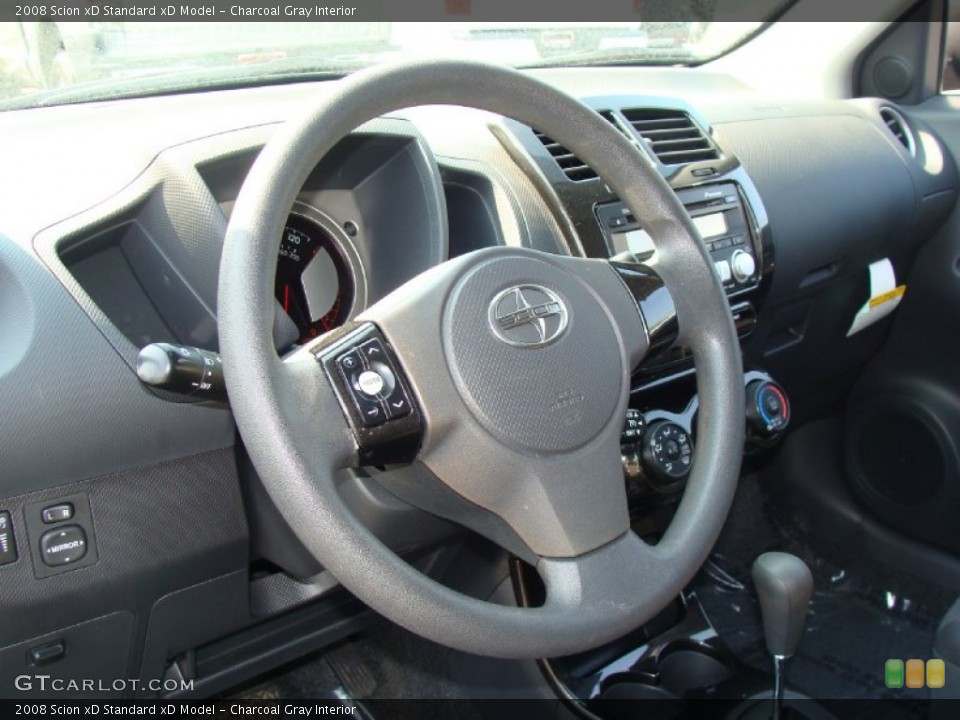 Charcoal Gray Interior Steering Wheel for the 2008 Scion xD  #62358274