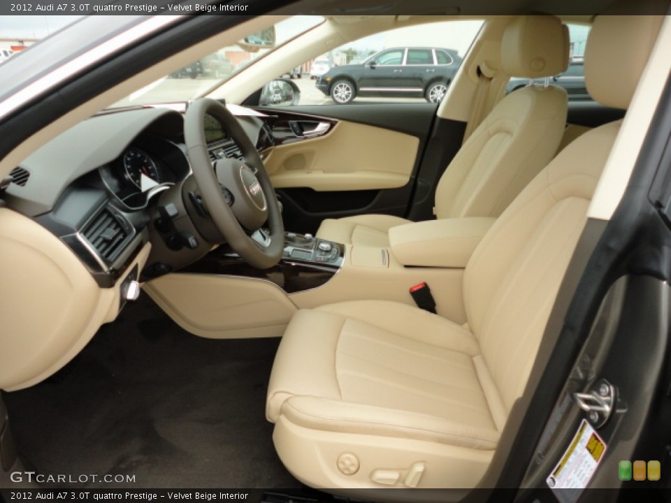 Velvet Beige Interior Photo for the 2012 Audi A7 3.0T quattro Prestige #62360610