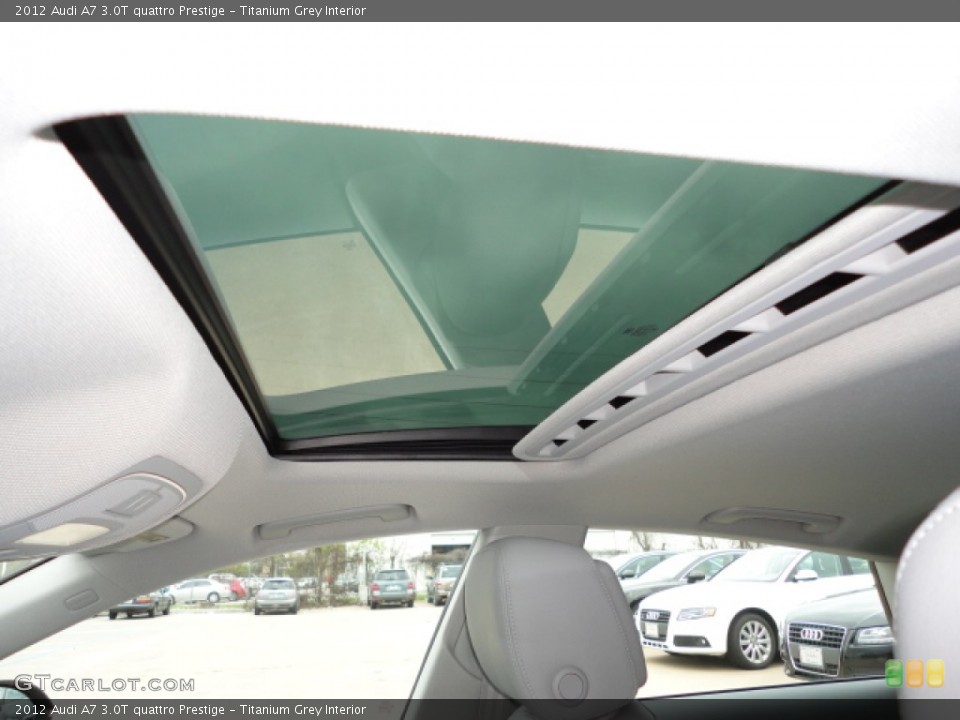 Titanium Grey Interior Sunroof for the 2012 Audi A7 3.0T quattro Prestige #62360718