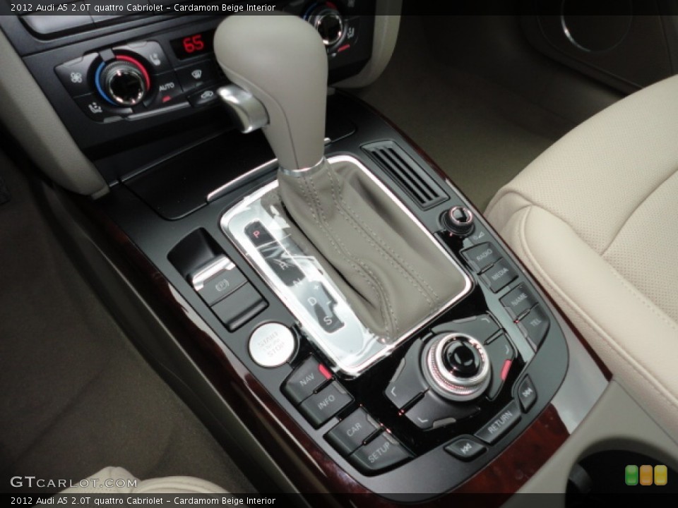 Cardamom Beige Interior Transmission for the 2012 Audi A5 2.0T quattro Cabriolet #62361021