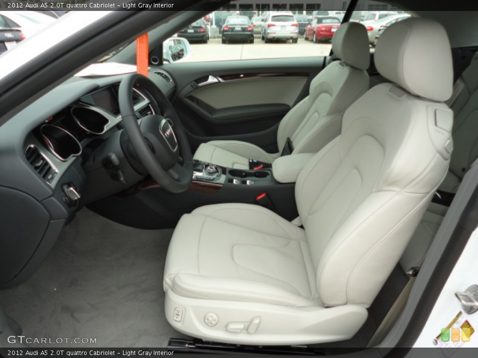Light Gray 2012 Audi A5 Interiors