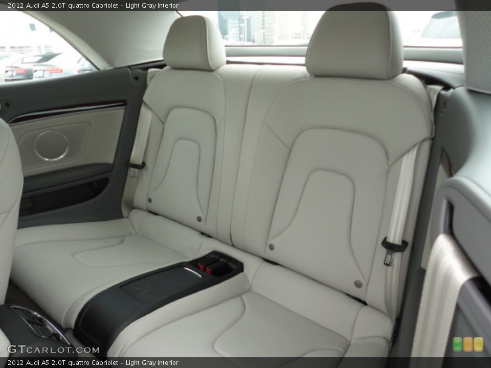 Light Gray Interior Rear Seat for the 2012 Audi A5 2.0T quattro Cabriolet #62361084