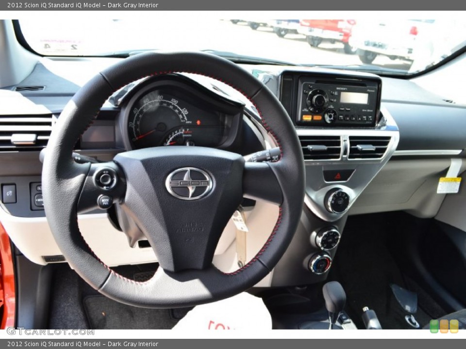 Dark Gray Interior Steering Wheel for the 2012 Scion iQ  #62361273