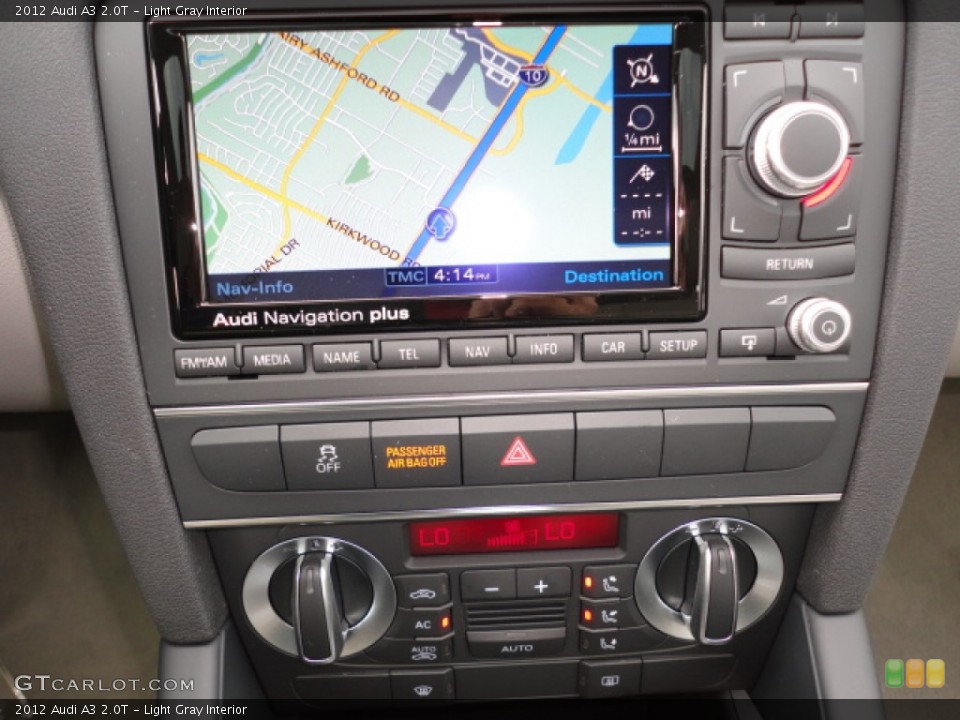Light Gray Interior Navigation for the 2012 Audi A3 2.0T #62361280