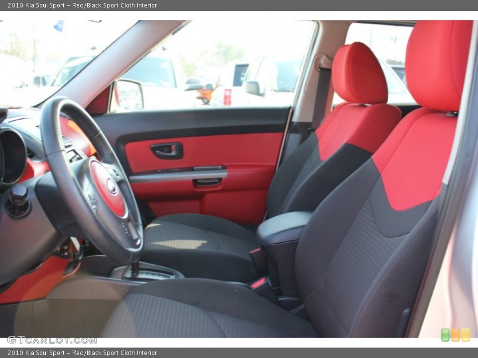 Red/Black Sport Cloth Interior Photo for the 2010 Kia Soul Sport #62361480